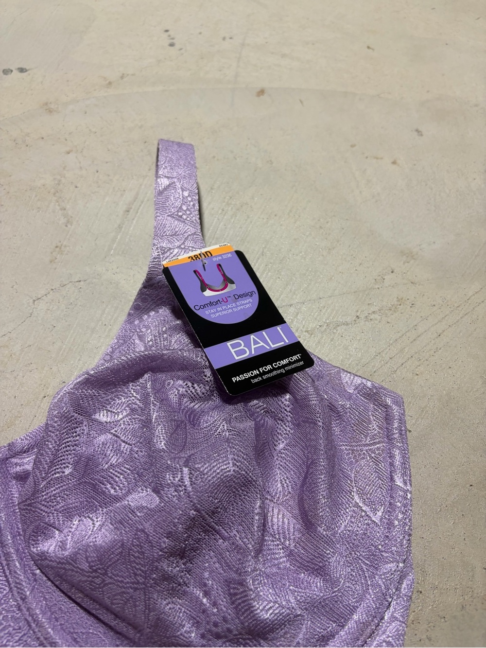 BALI NWT Lilac ComfortU Underwire Bra 38DD - Picture 2 of 9